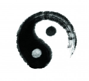 Yin & Yang are opposite energies, yet they are interdependent and could not exist without the other.